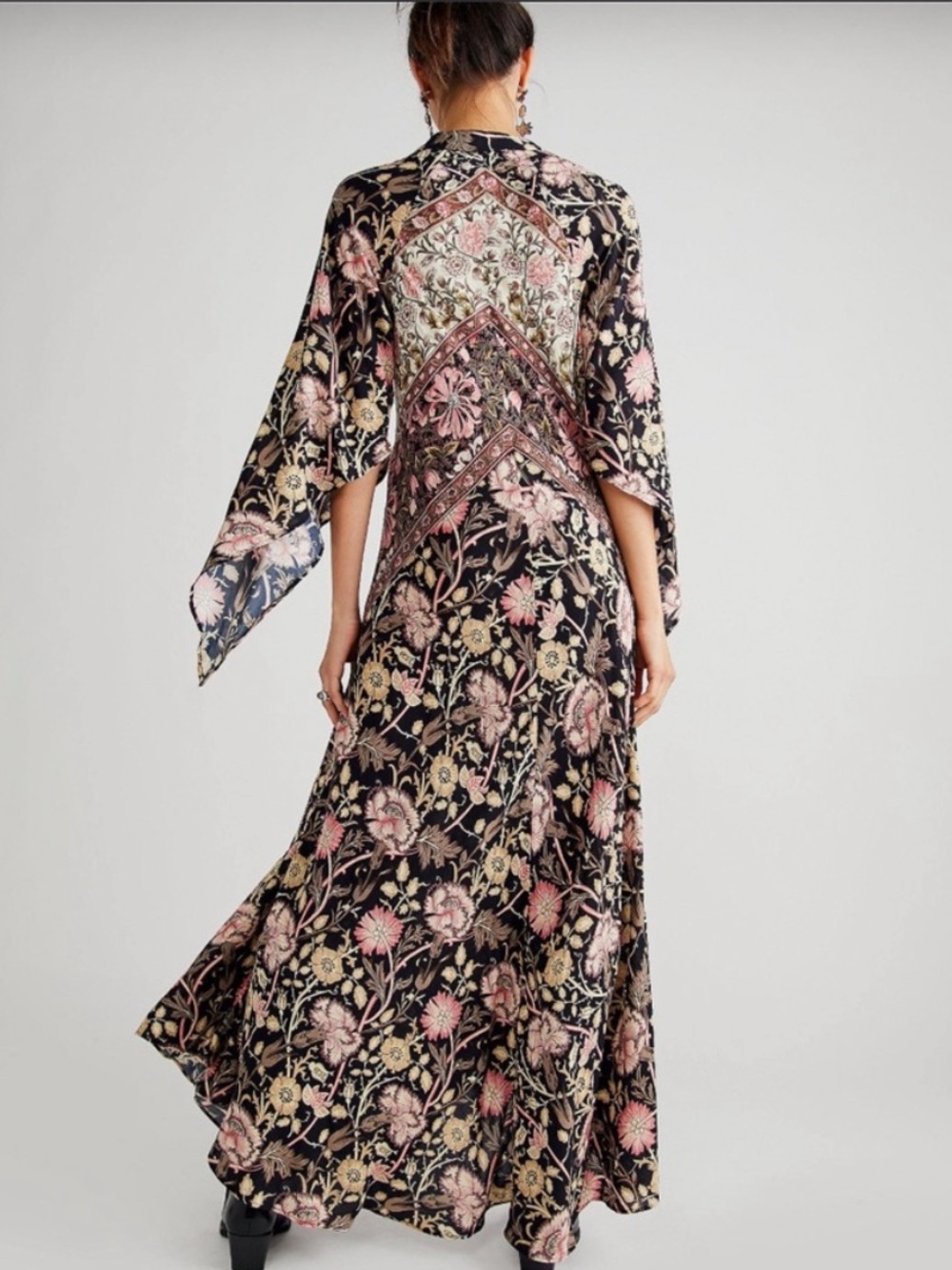 Jen's Pirate Booty Baroque Hyacinth Batwing Boho Maxi Dress - Picture 4 of 14